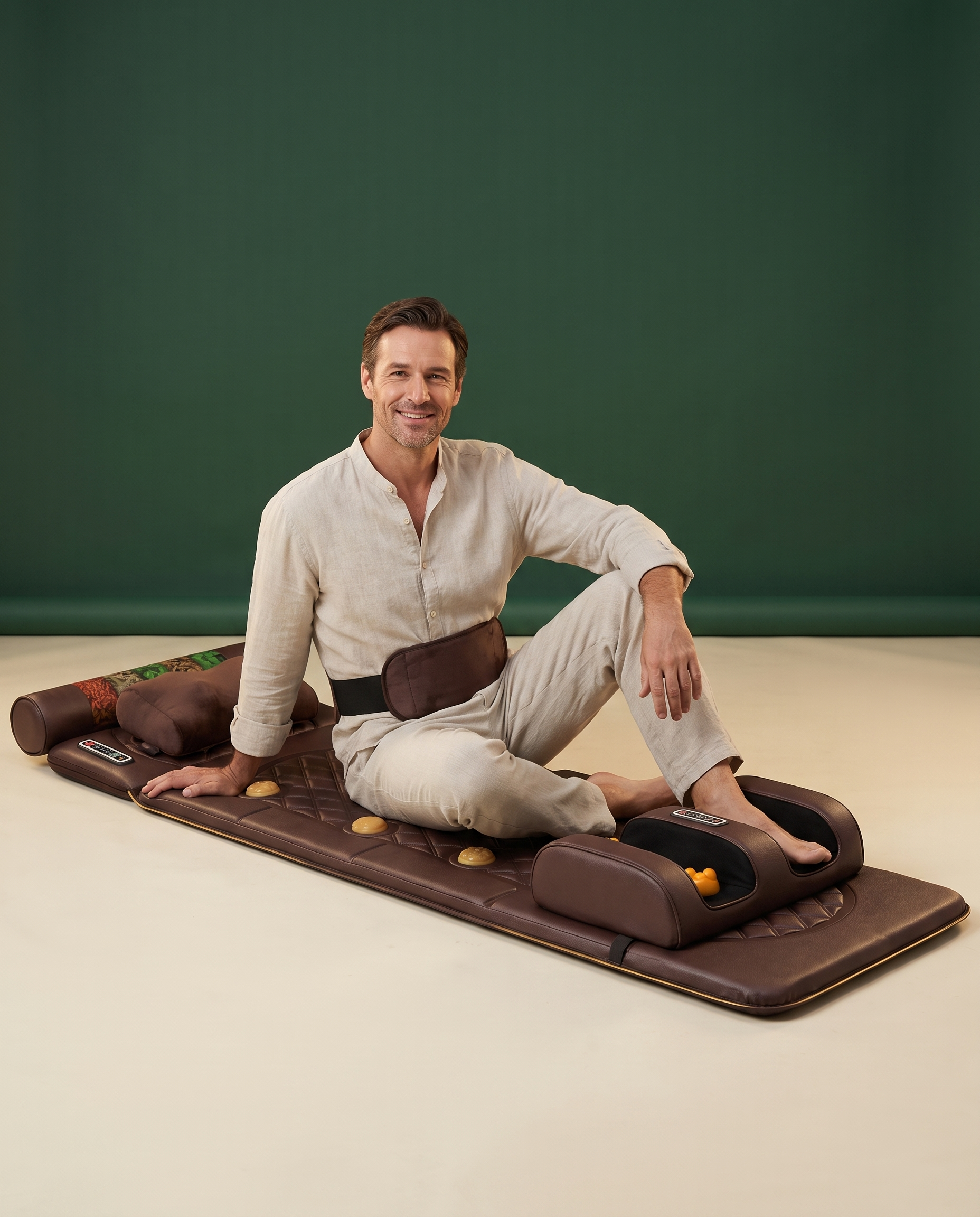Reviara Full Body Lying Massage Mattress - studio portrait